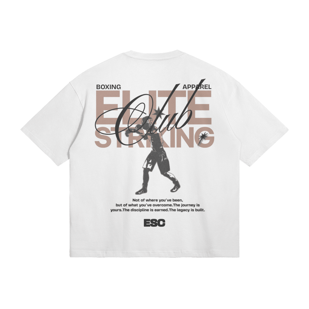 Elite Striking Club Boxer Boxy T-ShirtPODpartnerElite Striking Club110U013YB5M03387704White