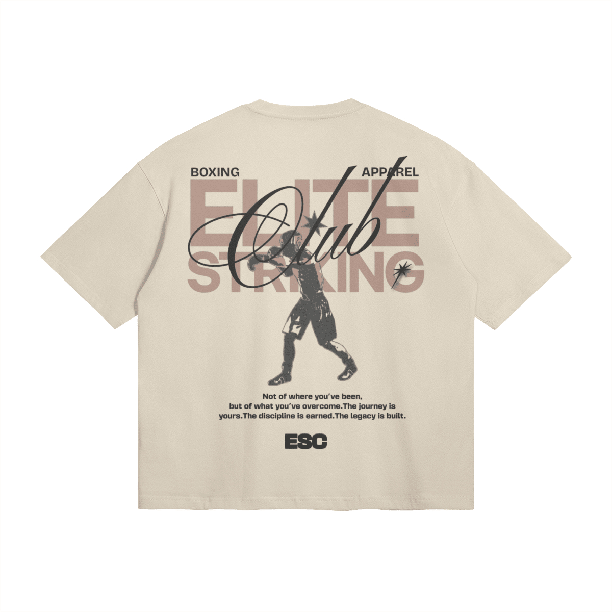 Elite Striking Club Boxer Boxy T-ShirtPODpartnerElite Striking Club110U013YBAM03387704Apricot