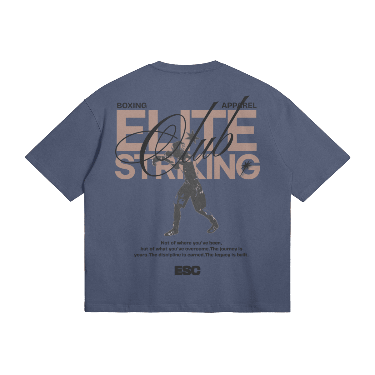 Elite Striking Club Boxer Boxy T-ShirtPODpartnerElite Striking Club110U013YBBM03387704Slate