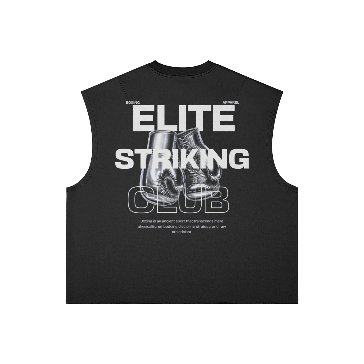 Elite Striking Club Boxing SleevelessPODpartnerElite Striking Club150U005YIJM02369366Black