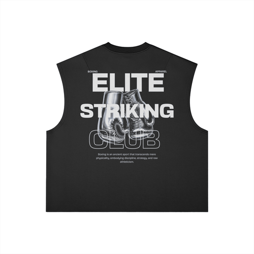 Elite Striking Club Boxing SleevelessPODpartnerElite Striking Club150U005YIJM02369366Black