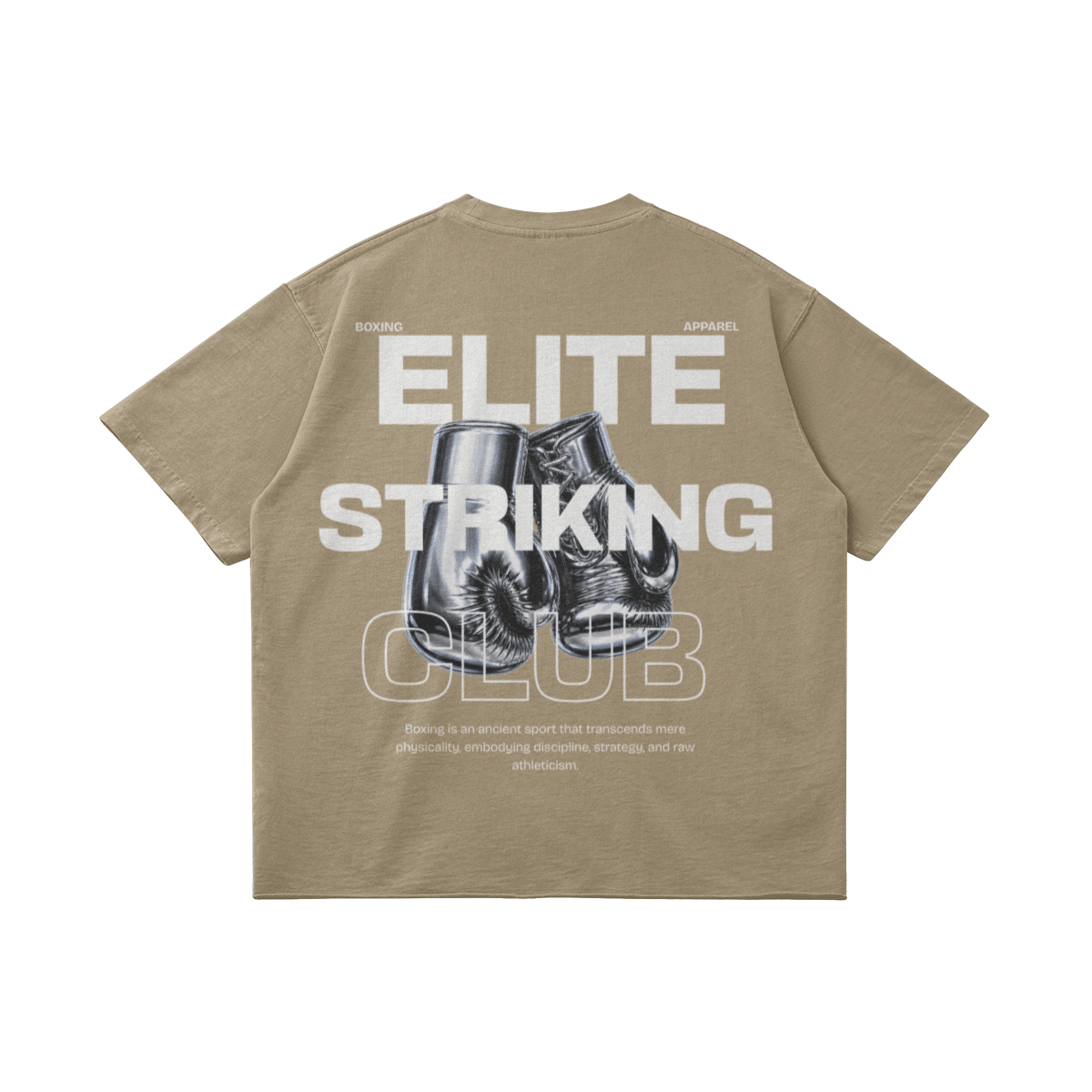 Elite Striking Club Boxing T-ShirtPODpartnerElite Striking Club110U006Y25M03369365Khaki